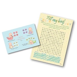 baby shower games - baby shower party - baby shower tambola - mom to be games - funny baby shower games t36-fmb