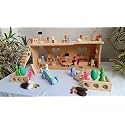Wooden Big Dollhouse Large with Furniture playset (Farm House)