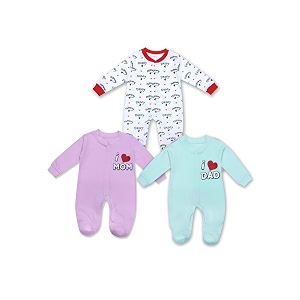 TINYO Boys Self Design Regular Fit Sleepsuit