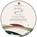 Tinyspool &amp; Co.'s Twirlie Roll 40 Precut Quilting Fabric Strips for Quilting Supplies, Crafting, Sewing, Soft Cotton Strip for Blanket, Rug, Upholstery, Home Decor, and Purse Making, O Jolly Moly!