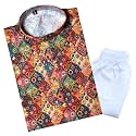 TinySteps Traditional Ethnic Wear Boys Rayon Printed Kurta With Sequin Embroidery and White Cotton Pajama