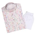 TinySteps Traditional Ethnic Wear Boys Rayon Printed Kurta with Sequin Embroidery and White Cotton Pajama