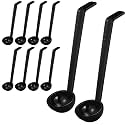Tioncy 10 Pcs 1 oz Small Ladle 7.1 Inches Long Handle Serving Spoon, Black