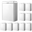 Tioncy 10 Pcs Sanitary Napkin Receptacle Wall Mounted,Sliver