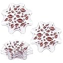Tioncy 2 Pcs Football Plastic Bowls 8 Inch Football Party Snack Candy Dish