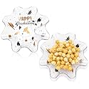 Tioncy 2 Pcs Graduation Bowls Plastic Graduation Party Serving Dish 8 Inch Class of 2026 Grad Cap Toss Candy Bowls Reusable for Food Snack Fruit Tableware for Grad Party Supplies and Decoration