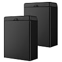 Tioncy 2 Pcs Sanitary Napkin Receptacle Wall Mounted,Black