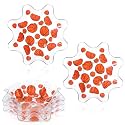 Tioncy 4 Pcs Basketball Plastic Bowls 8 Inch Basketball Party Serving Dish