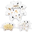 Tioncy 4 Pcs Graduation Bowls Plastic Graduation Party Serving Dish 8 Inch Class of 2026 Grad Cap Toss Candy Bowls Reusable for Food Snack Fruit Tableware for Grad Party Supplies and Decoration