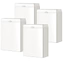 Tioncy 4 Pcs Sanitary Napkin Receptacle Wall Mounted,White