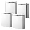 Tioncy 4 Pcs Sanitary Napkin Receptacle Wall Mounted,Natural Color