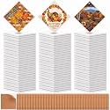 Tioncy 72 Pieces Sublimation Coasters Blank with Cork, Square