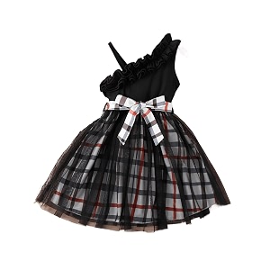 Tior Polyester Fit and Flare Knee-Length Dress