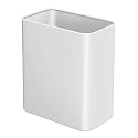 TIPGO Small Bathroom Trash Can, 2.1 Gallons, Under Sink Wastebasket, White