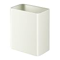 TIPGO Small Bathroom Trash Can, 2.1 Gallons, Under Sink Wastebasket, Cream