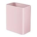 TIPGO Small Bathroom Trash Can, 2.1 Gallons, Under Sink Wastebasket, Pink