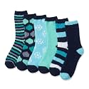 Tipi Toe Womens Fuzzy Crew Socks with Anti Slip Grips Warm Cozy Fluffy Winter Slipper Socks Non Skid Home Socks for Women