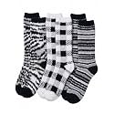 Tipi Toe Womens Fuzzy Crew Socks with Anti Slip Grips Warm Cozy Fluffy Winter Slipper Socks Non Skid Home Socks for Women