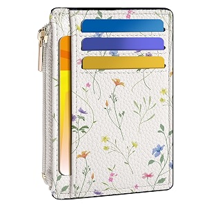 tipmile womens credit card holder wallet small slim rfid blocking sleeve ditsy floral 44 x 314 x 011 inches patterned