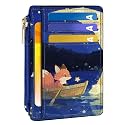 Tipmile Womens Credit Card Holder Wallet, Small Slim RFID Blocking Sleeve, Fox, 4.4 x 3.14 x 0.11 inches, Patterned