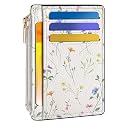 Tipmile Womens Credit Card Holder Wallet, Small Slim RFID Blocking Sleeve, Ditsy Floral, 4.4 x 3.14 x 0.11 inches, Patterned