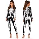 Tipsy Elves Sexy Halloween Skeleton Bodysuit for Women - One Piece Costume