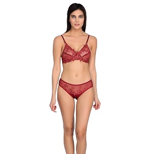 Tipsy Womens Net Lace Non Padded Non