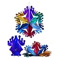Artistic Folding Paper Hanging Star Chandeliers Garland for All Occasion (Pack of 4, Big Jalpari Star)