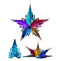 Artistic Folding Paper Hanging Star Chandeliers Garland for All Occasion (Pack of 12, Big Fantasy Star)