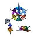 Artistic Folding Paper Hanging Star Chandeliers Garland for All Occasion (Pack of 4, Big Star Fan)