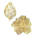 Premium Golden Metal Charms Filigree Connectors for