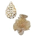 TIPTOP DECORATION Premium Golden Metal Charms Filigree