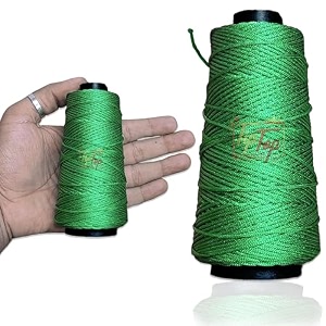 premium macram 4-ply braided nylon thread cord rope pack of 1 spool 100 meters 1mm authentic pine green