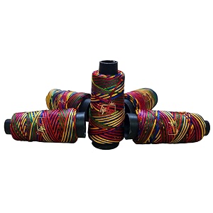 premium macram 4-ply braided nylon thread cord rope pack of 1 spool 100 meters 1mm authentic vibrant multi