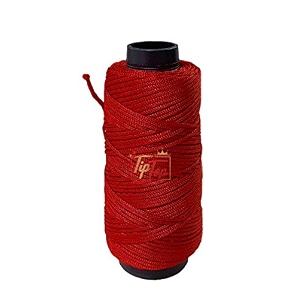 premium macram 4-ply braided nylon thread cord rope pack of 1 spool 100 meters 1mm authentic imperial red