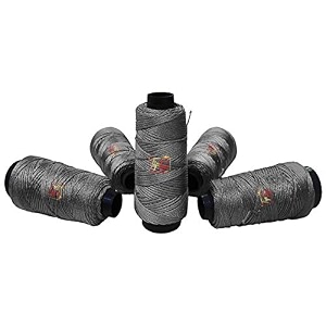 premium macram 4-ply braided nylon thread cord rope pack of 1 spool 100 meters 1mm authentic dark grey