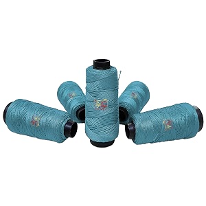 premium macram 4-ply braided nylon thread cord rope pack of 1 spool 100 meters 1mm authentic lake blue