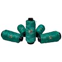 Premium Macramé 4-Ply Braided Nylon Thread Cord Rope (Pack of 1 Spool; 100 Meters) (1mm Authentic) (Aqua Blue)