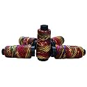 Premium Macramé 4-Ply Braided Nylon Thread Cord Rope (Pack of 1 Spool; 100 Meters) (1mm Authentic) (Vibrant Multi)
