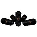 Premium Macramé 4-Ply Braided Nylon Thread Cord Rope (Pack of 1 Spool; 100 Meters) (1mm Authentic) (Jet Black)