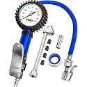 Tire Inflator with Pressure Gauge — Air Chuck with Gauge for Air Compressor