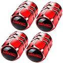 Tire Valve Stem Caps Cover for GMC Car Wheel Air caps Red