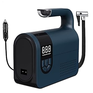 tirewell atj-6188 tyre inflator portable tire 120w digital air compressor monitoring pump 150 psi abs amp metal design for autos trucks cars bicycles amp general uses