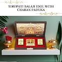 Tirupati Balaji Idol with Charan Paduka 