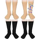 Tisancy 4 Pairs Kids Compression Socks