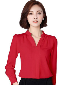 Tishani Women Solid Casual Red Shirt