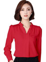 Tishani Women Solid Casual Red Shirt