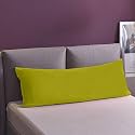 Solid 210 Tc Soft Cotton Fabric Pillow Cover for Cuddle Pillow, Full Body Pillowcover Size 18 X 54 Inch, Long Pillowcase for Bed(Green Cover Only), 1 Piece