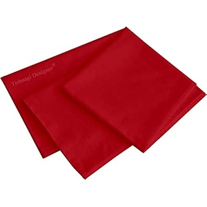 long body pillow cover 1834x5434 with hidden zipper closure  ultra soft natural rayon cotton large pillowcase with zip  red case  set of 1