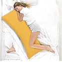 Full Body Pillow with Mustard Cover, 18 x 54 Inches
